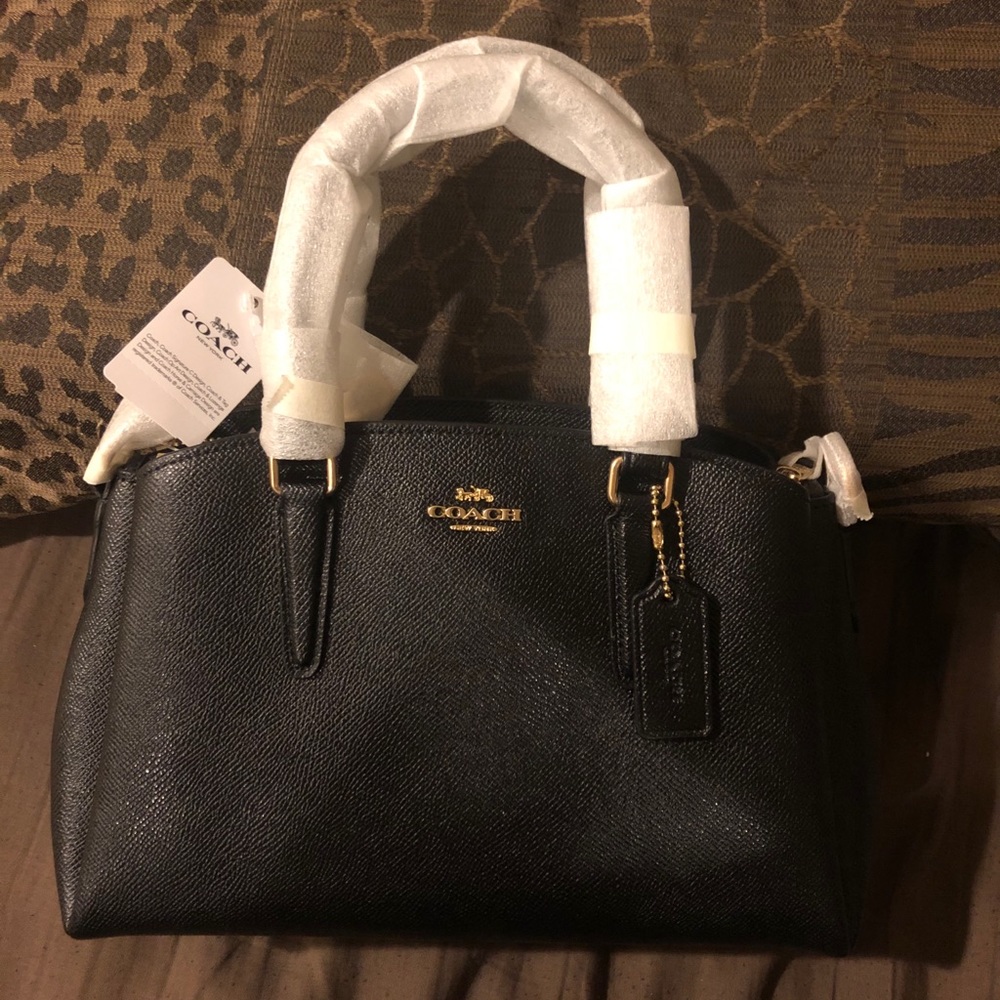 Coach black leather purse NWT